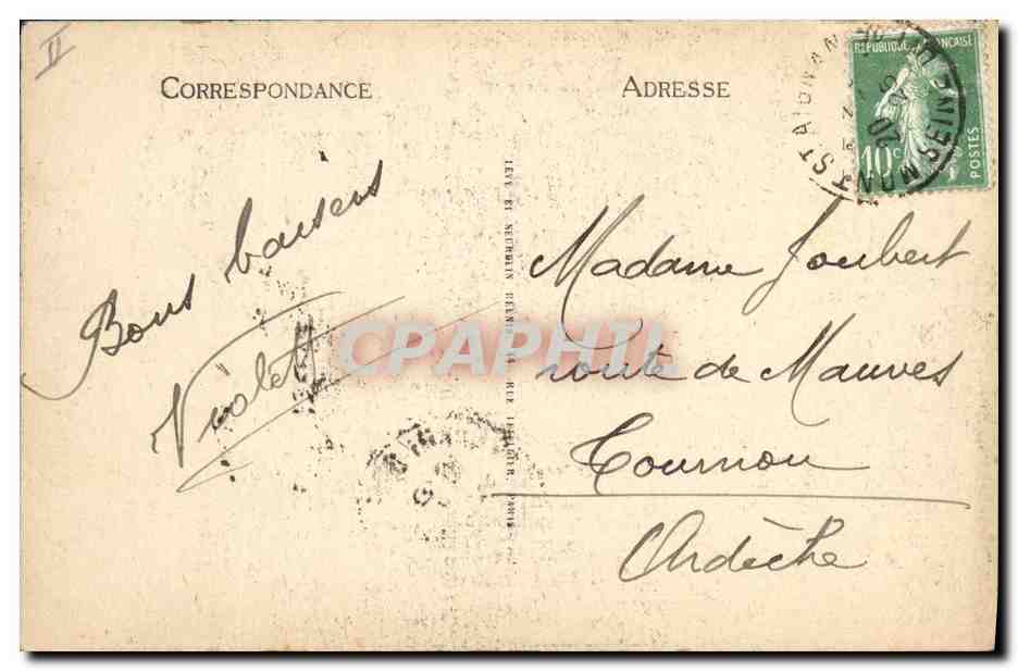 CPA Rouen La grosse Horloge  — Rückseite