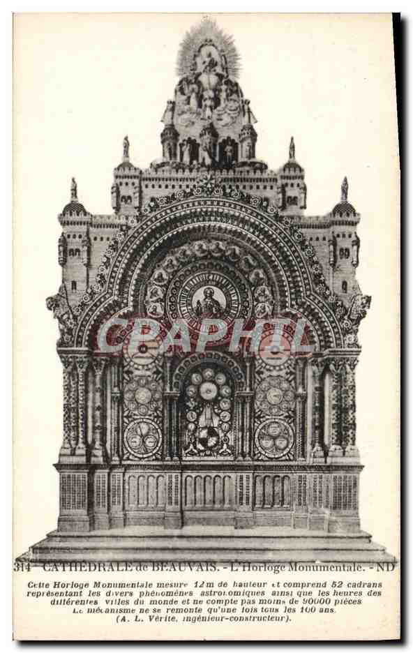 CPA Horloge monumentale Cathedrale de Beauvais