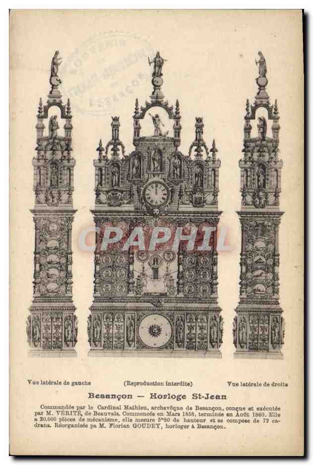 CPA Horloge St Jean Besancon