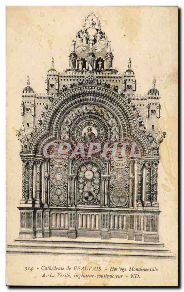 CPA Horloge monumentale Cathedrale de Beauvais