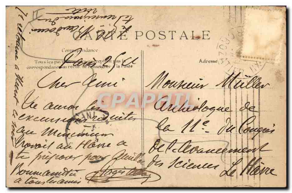 CPA Horloge Paris Palais de justice Grosse horloge Germain Pilon — Verso