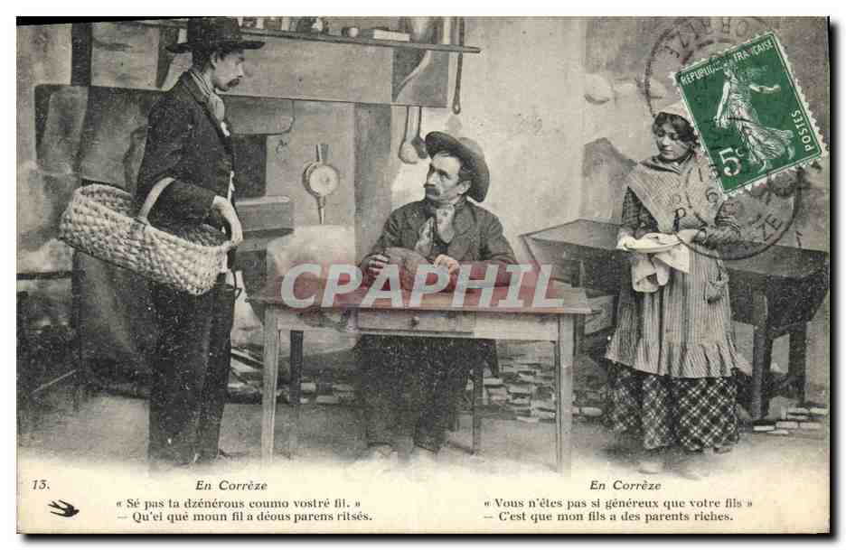CPA Folklore En Correze