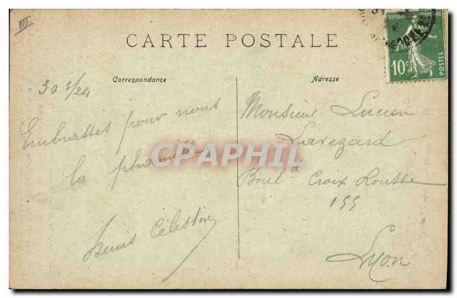 CPA Folklore En Correze — Verso