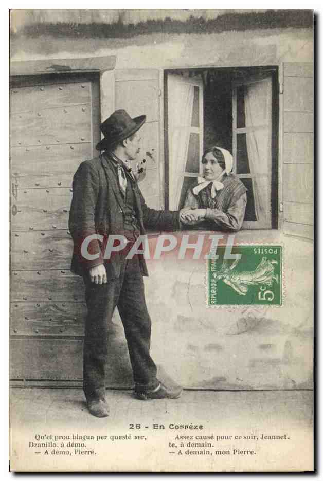 CPA Folklore En Correze