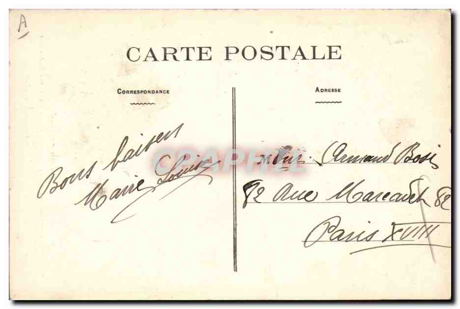 CPA Folklore En Correze — Verso