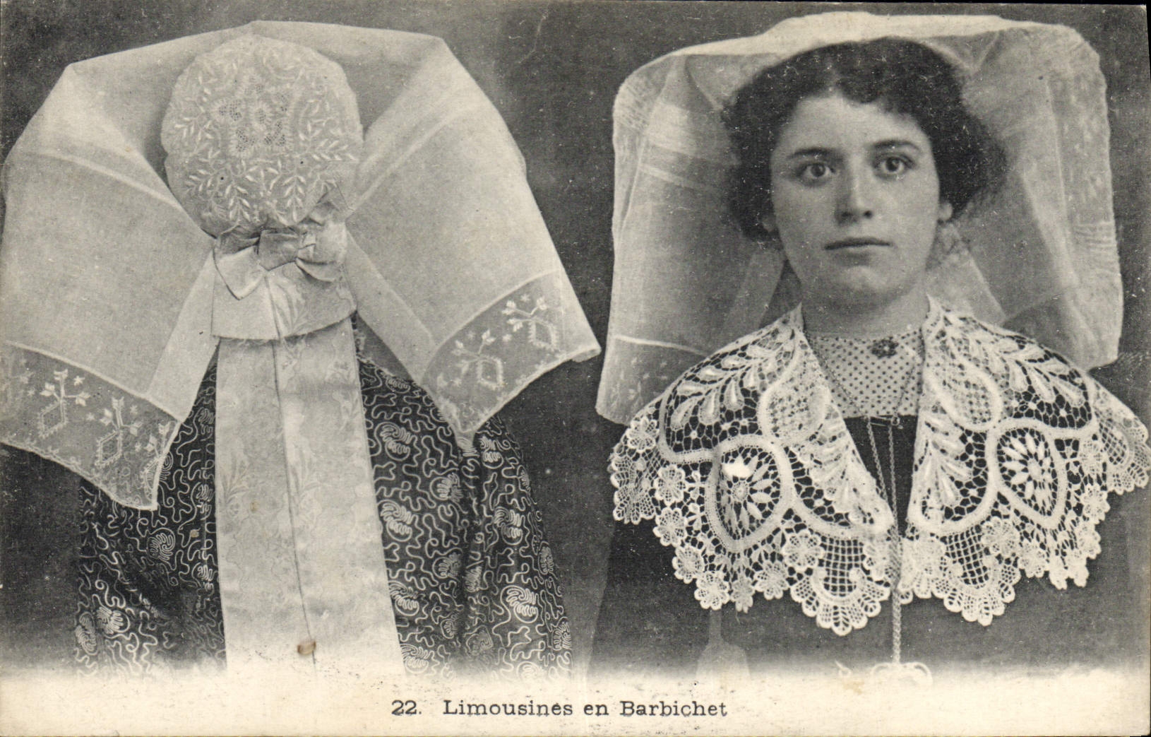 CPA Folklore Limousines en Barbichet