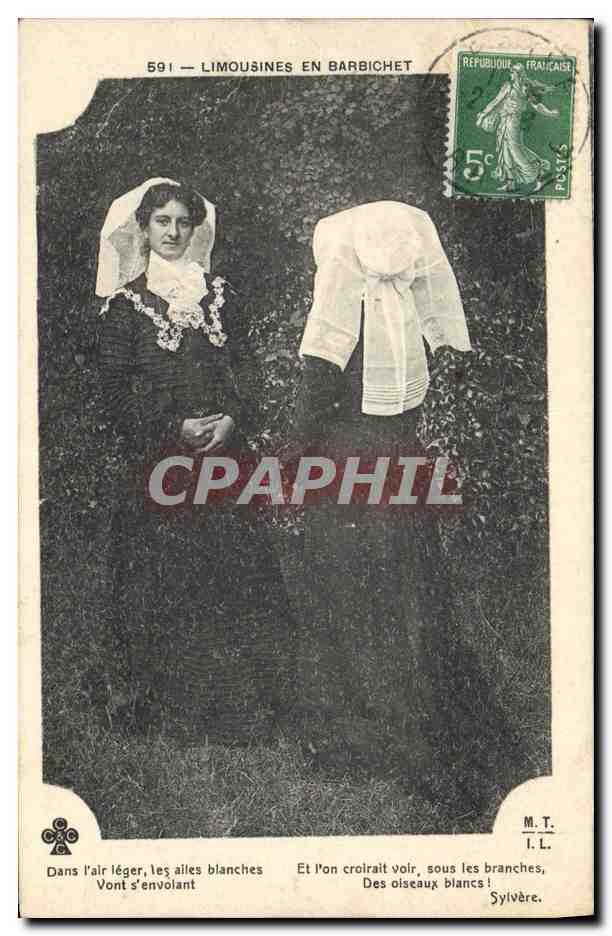 CPA Folklore Limousines en Barbichet