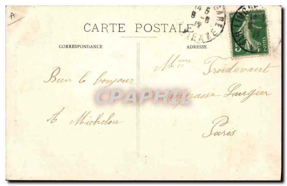 CPA Folklore Enfants En Limousin — Verso