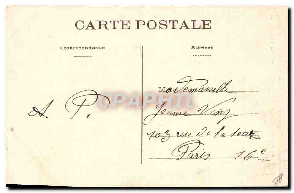 CPA Folklore En Correze — Verso