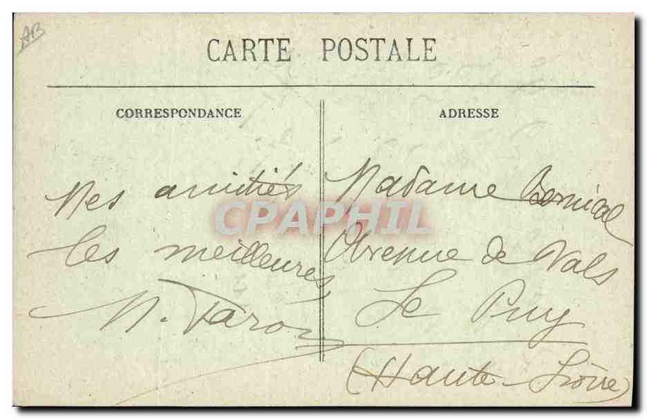CPA Folklore Jolie petite famille Cochon Porc — Verso