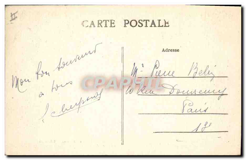 CPA Folklore Limousin La veillee des vieux — Verso