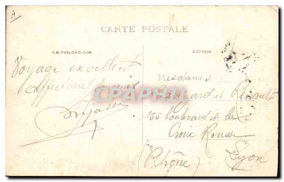 CPA Folklore Femme Cahtaigna do Limousin — Verso