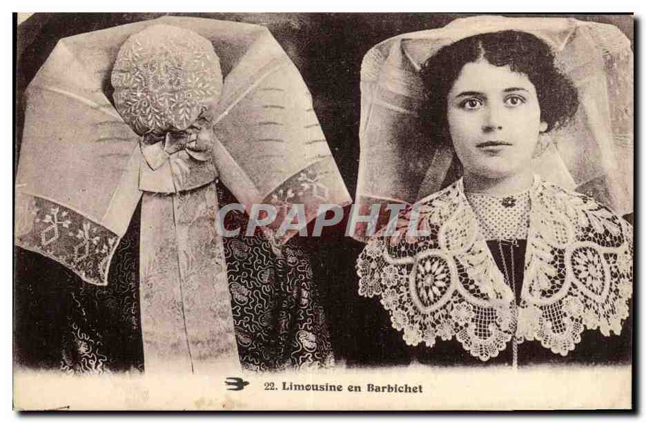 CPA Folklore Limousine en Barbichet