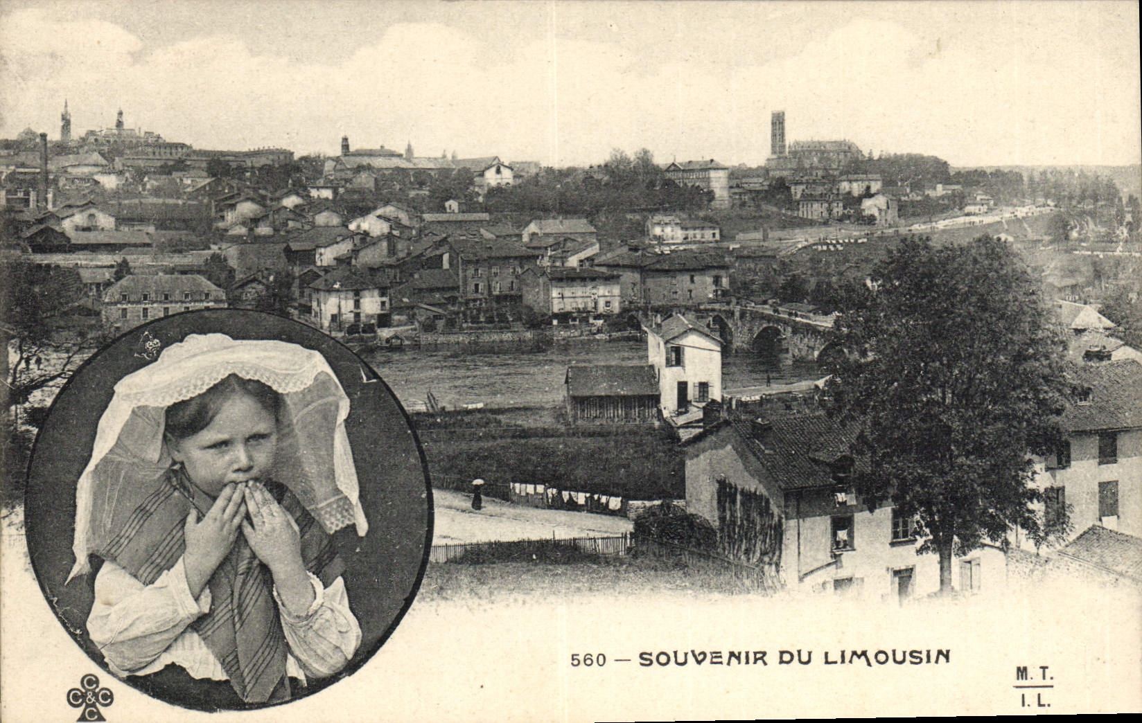 CPA Folklore Limousin Enfant
