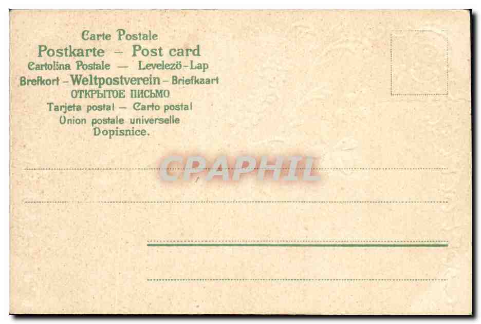 CPA Fantaisie Fleurs  — Verso