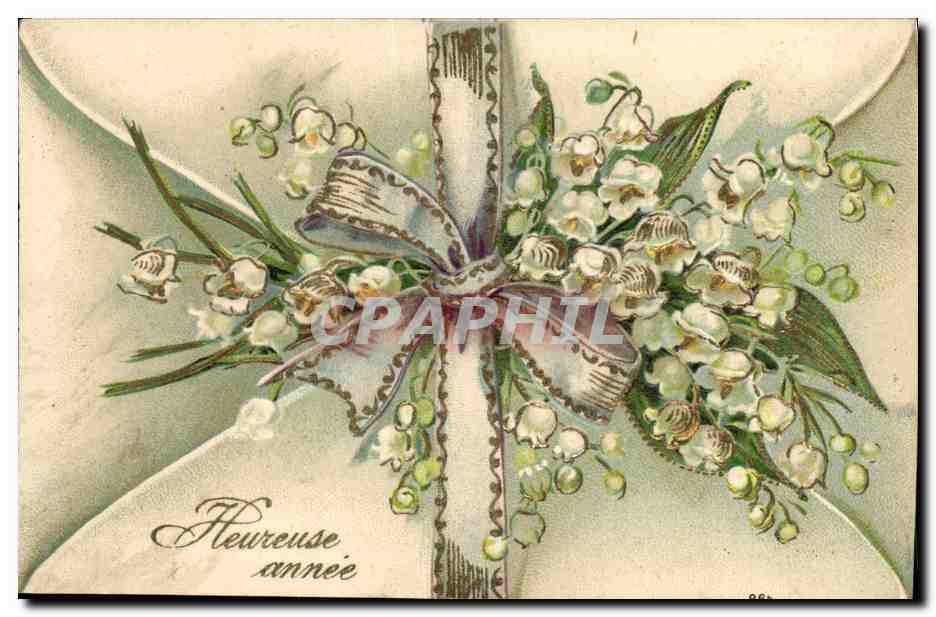 CPA Fantaisie Fleurs Muguet