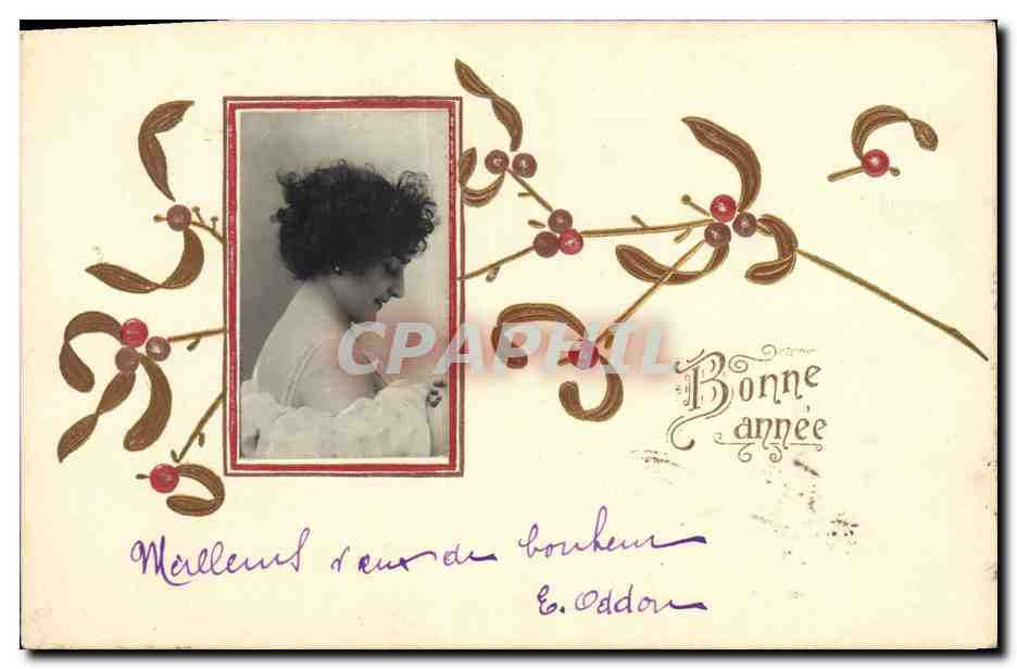 CPA Fantaisie Fleurs Femme