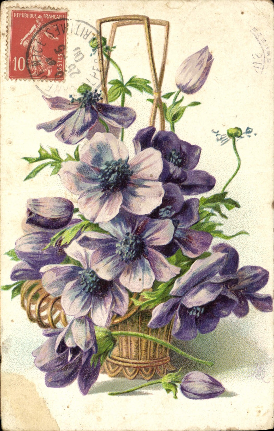 CPA Fantaisie Fleurs 