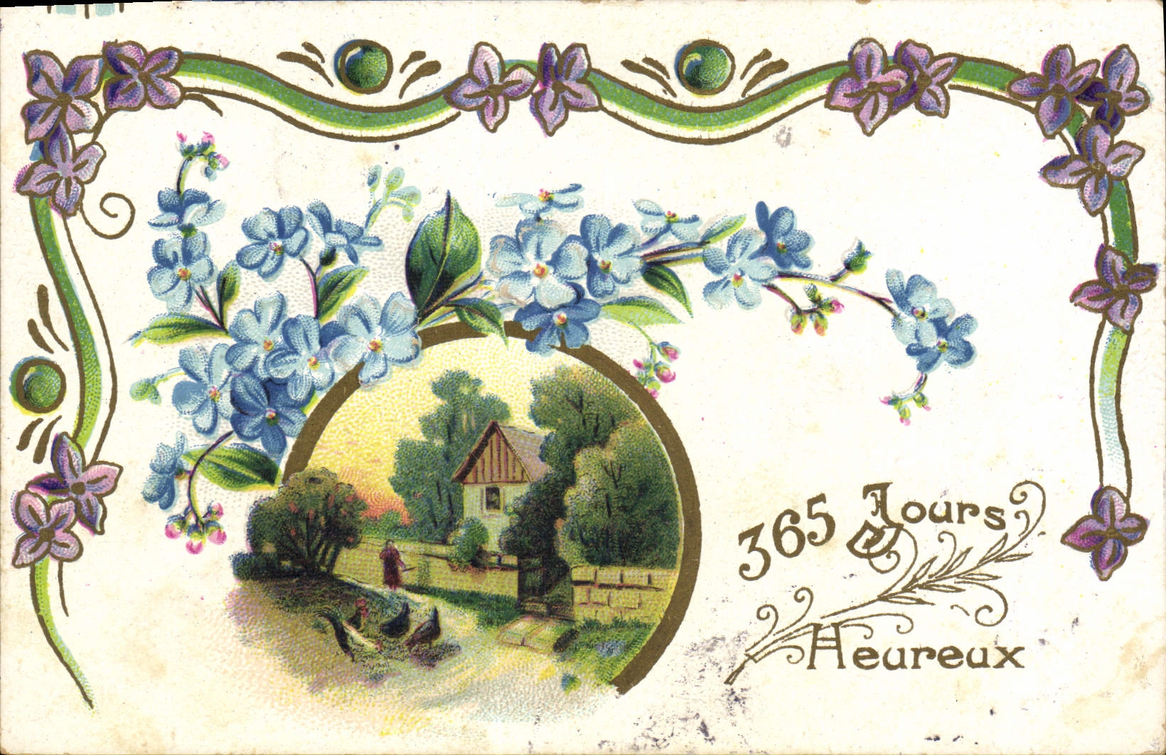 CPA Fantaisie Fleurs 
