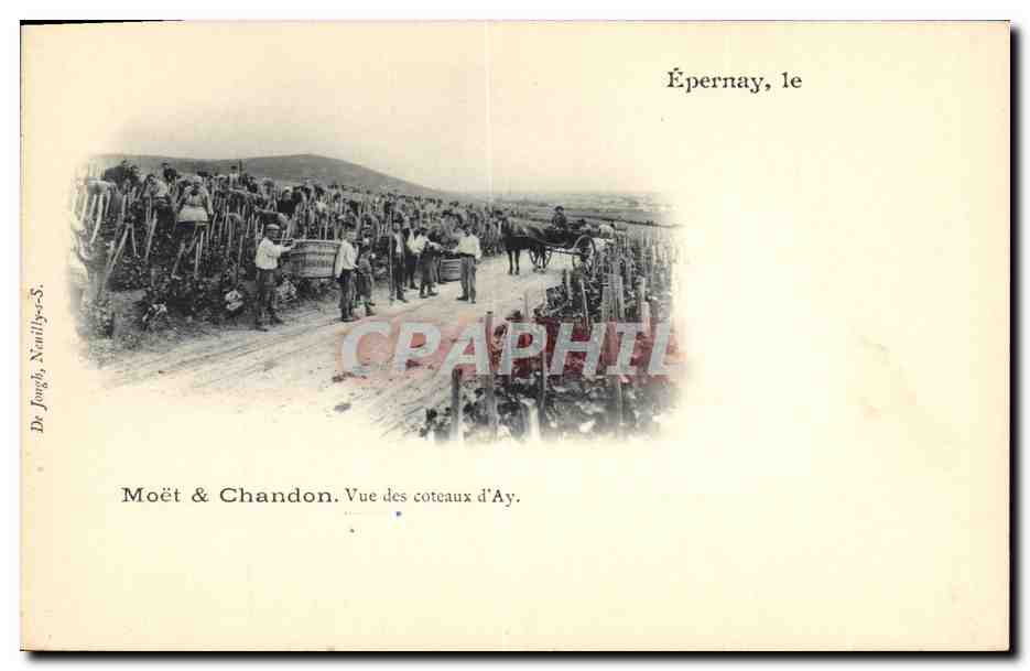 CPA Moet et Chandon Vue des coteaux d'Ay