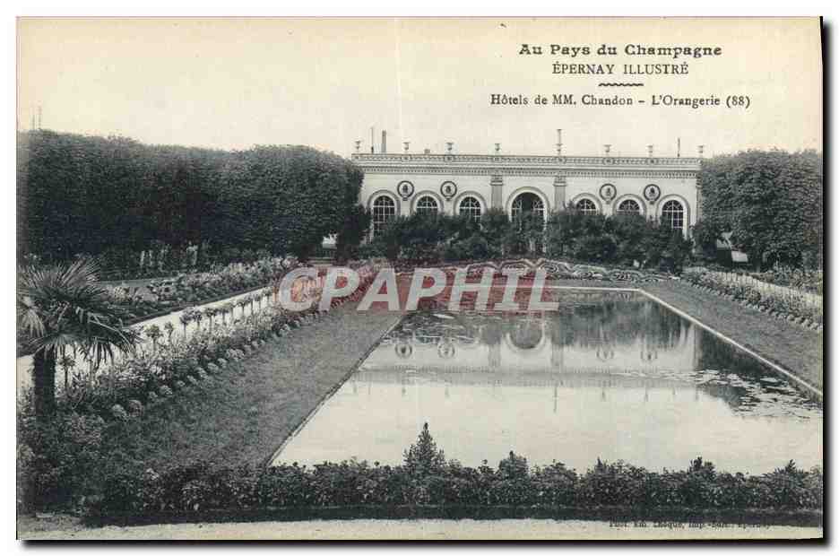 CPA Epernay Champagne Hotels de MM Chandon L'orangerie