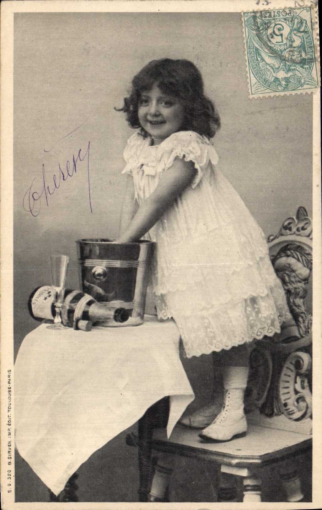 CPA Enfant Champagne