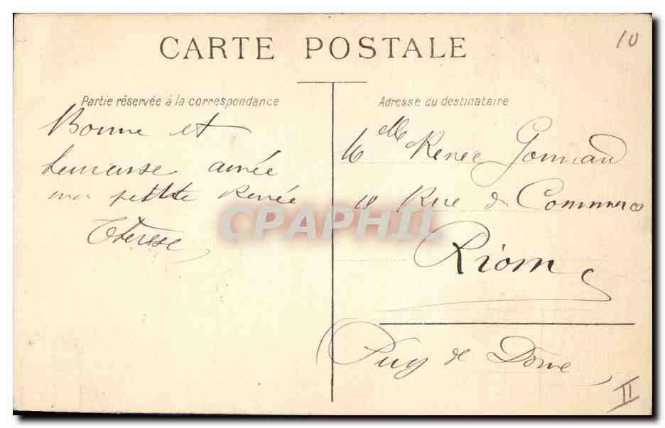 CPA Enfant Champagne — Rückseite