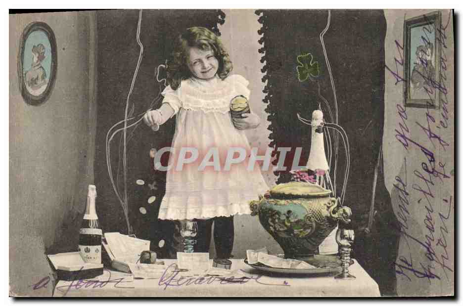 CPA Enfant Champagne