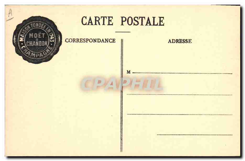 Moët et Chandon — Manutention des Vins en Fûts — Phot. Em. Cheque, Imp.-Edit., Epernay — Rückseite