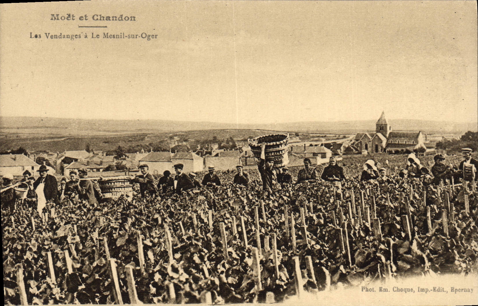 CPA Champagne Moet & Chandon Les vendanges a Le Mesnil sur Oger