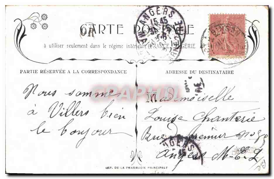 CPA Publicite Les impalpables Pastille Valda Pharmacie — Rückseite