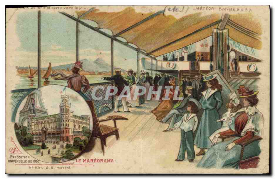 CPA Publicite Exposition universelle de 1900 Le Mareorama 