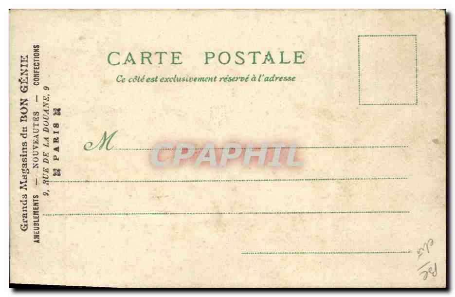 CPA Publicite Exposition universelle de 1900 Le Mareorama  — Rückseite