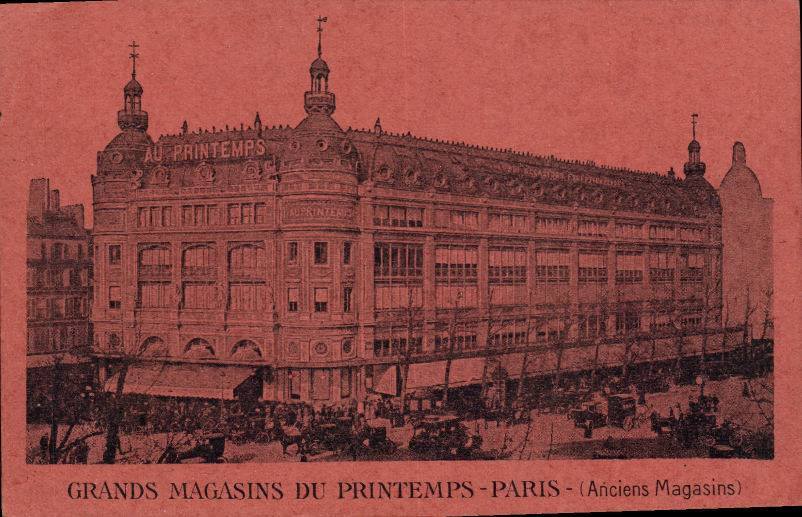 CPA Publicite Grands Magasins du Printemps Paris 