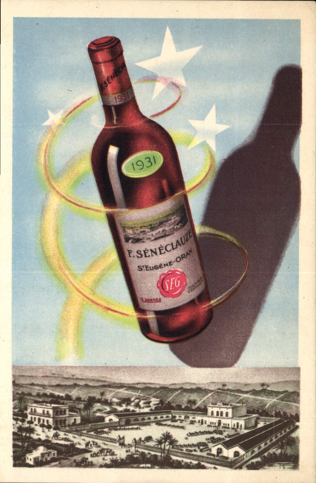 F. Sénéclauze — Vins d'Oranie — Édition 1931
