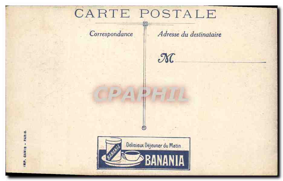CPA Publicite Banania Rue Lambrechts Courbevoie Soldat Militaria — Rückseite