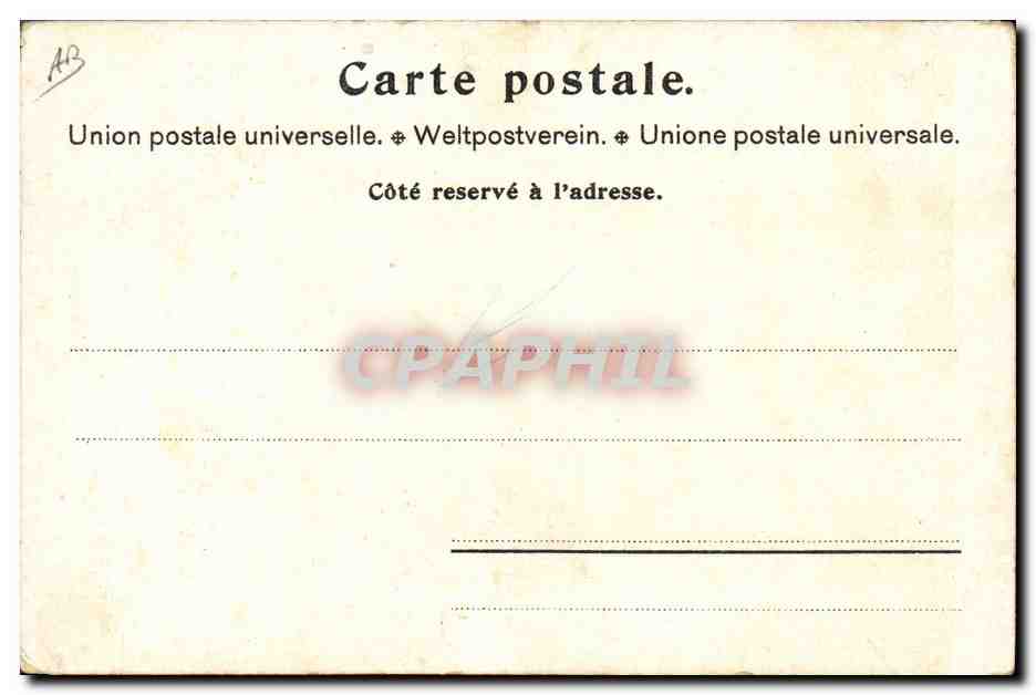 CPA Publicite Cacao Suchard Ranz des vaches de la Gruyere Vache — Verso