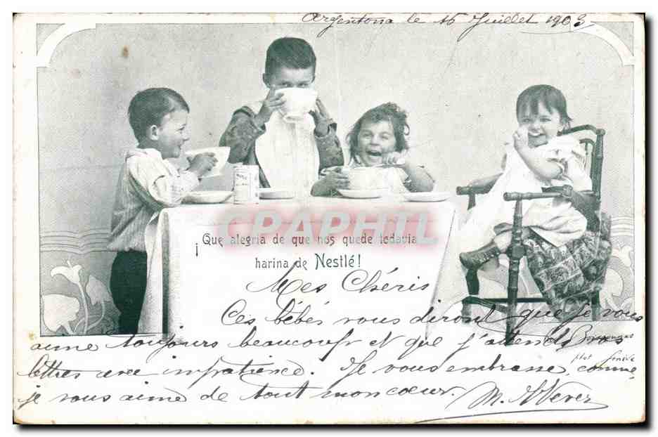 CPA Publicite Nestle Enfants