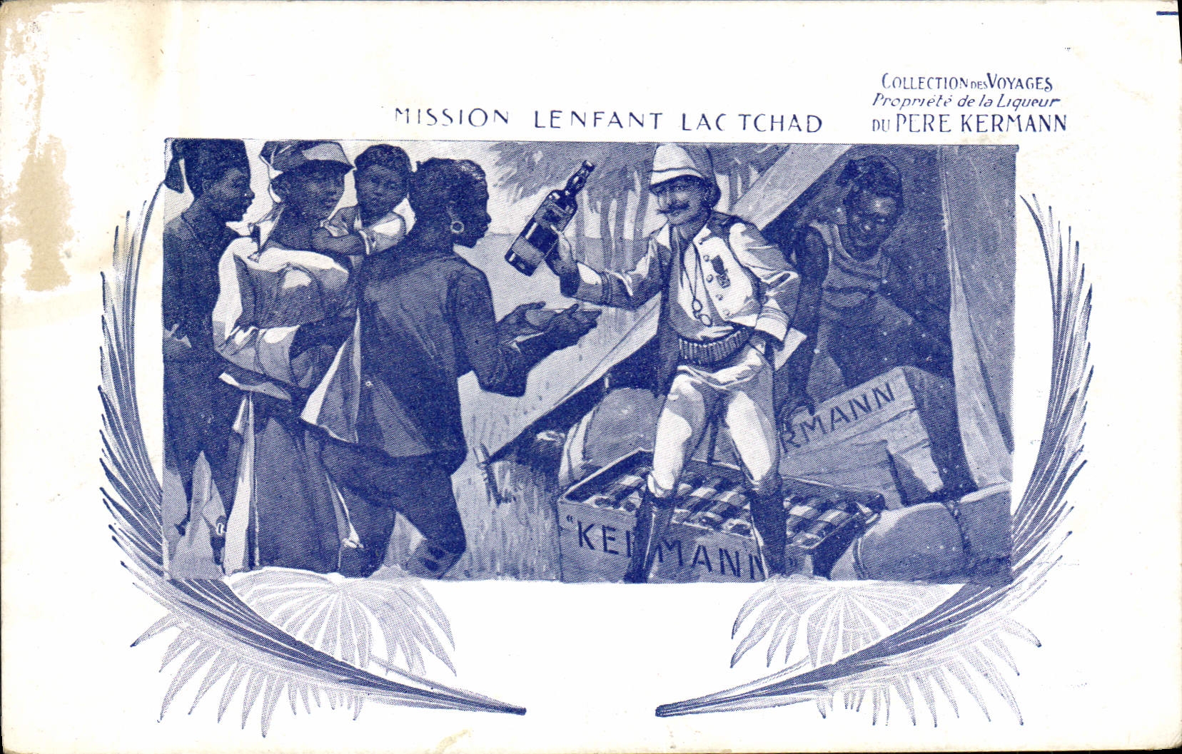 CPA Publicite Mission Lenfant Lac Tchad Kermann