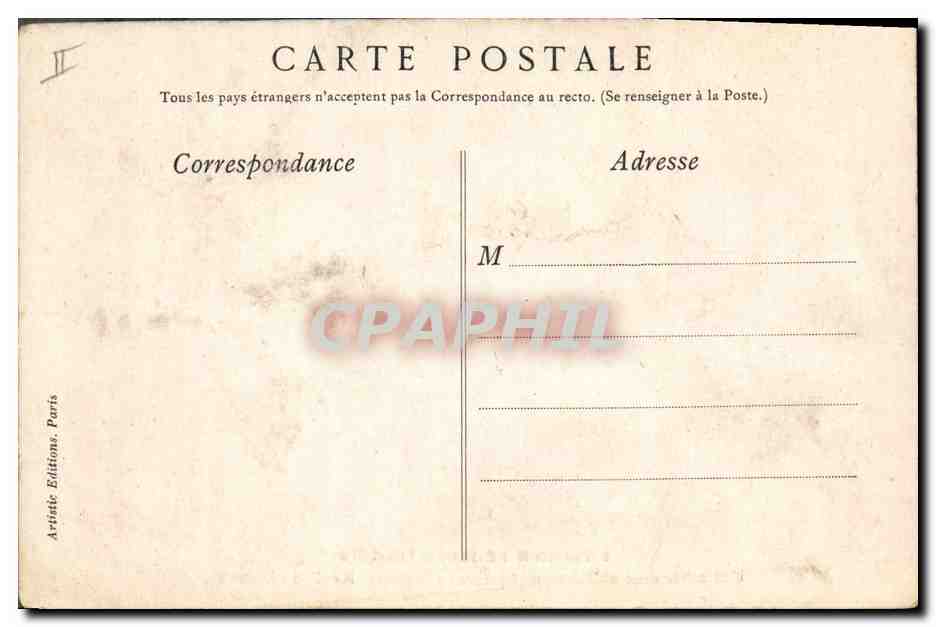 CPA Publicite Exposition de Bruxelles 1910 Une soiree dans le restaurant parisien Fourrures Revillon Freres — Verso