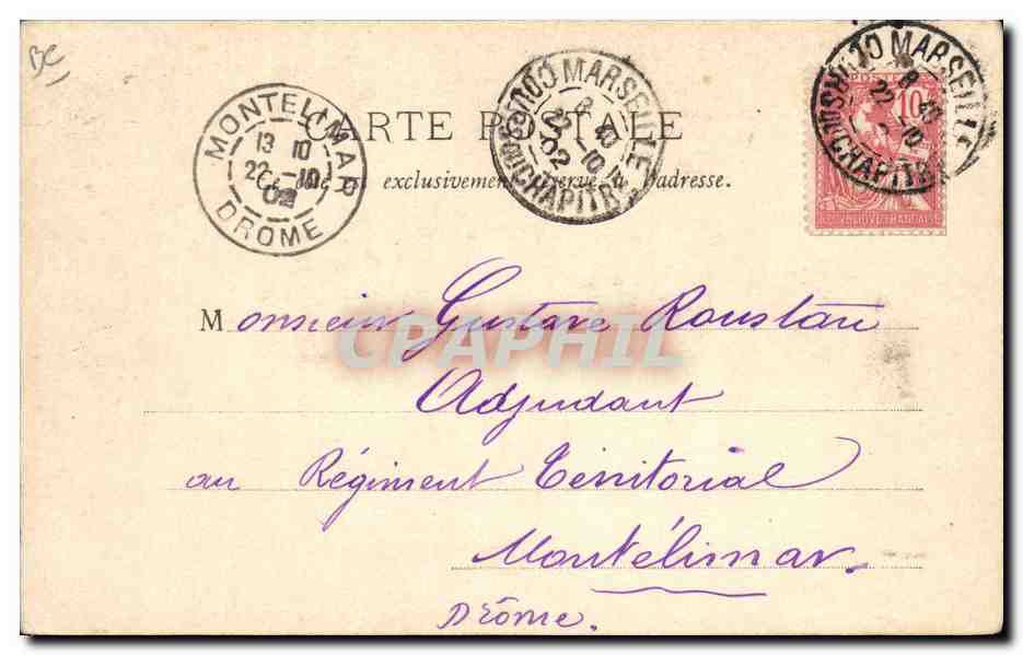 CPA Publicite Femmes Cristal Mont Pilat — Verso