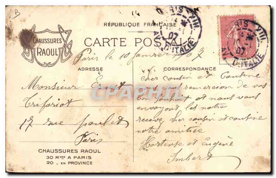 CPA Publicite Chaussures Raoul Japon Dames a leur toilette — Reverso