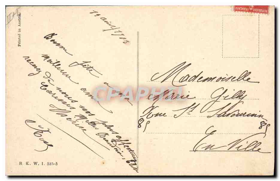 CPA Fantaisie Femmes — Back