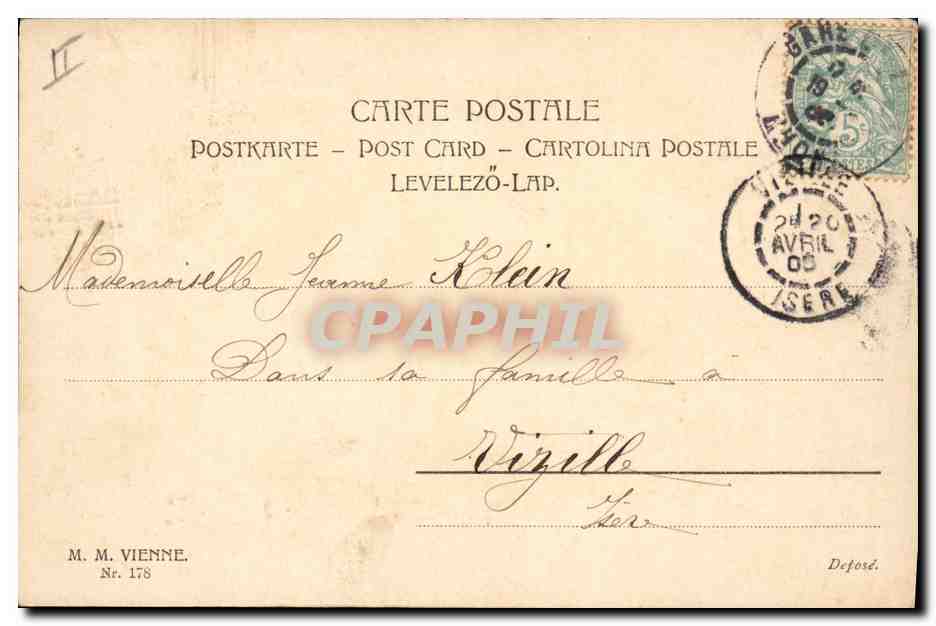 CPA Fantaisie Femme Paques Lapin — Verso