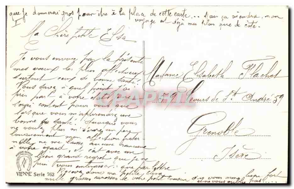 CPA Fantaisie Heureuse annee — Verso