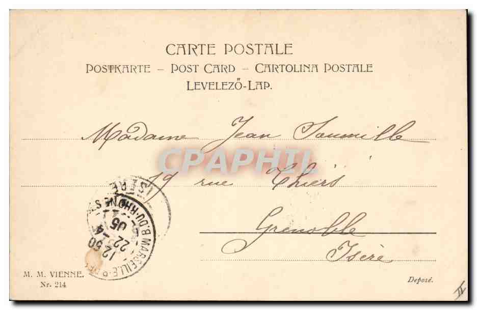 CPA Fantaisie Poussins Paques — Rückseite