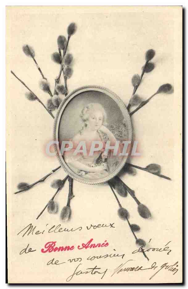 CPA Fantaisie Femme Bonne annee
