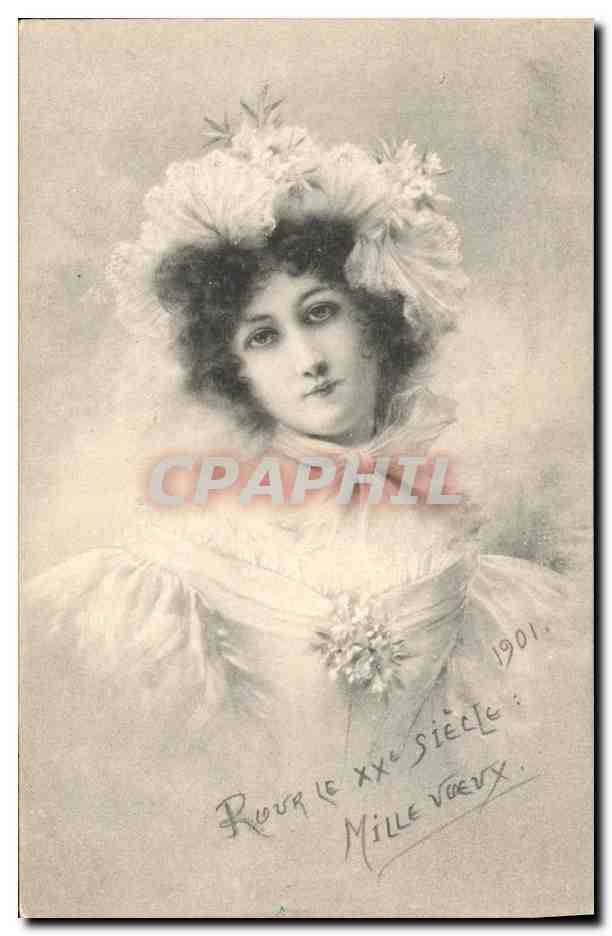 Junge Frau in eleganter Kleidung — für das 20. Jahrhundert — Verlag M. M. Vienne, n° II