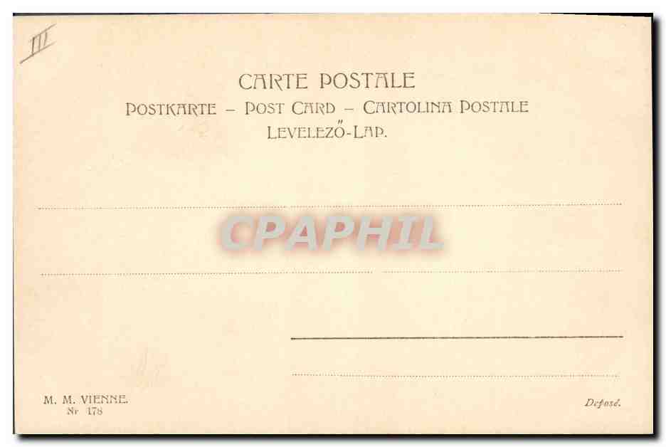 Femme et enfant avec œufs de Pâques — M. M. Vienne, n° 178 — Verso