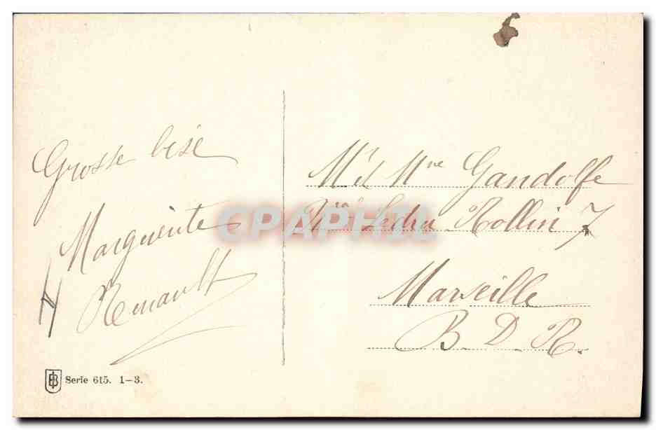 CPA Fantaisie Enfants Lapin Agneau — Verso